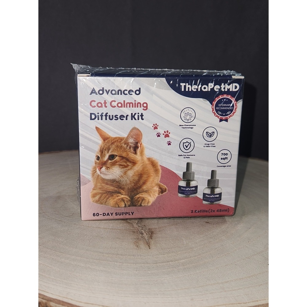 TheraPetMD Advanced Cat Calming Diffuser Kit 60 Day Supply- 2 Refills